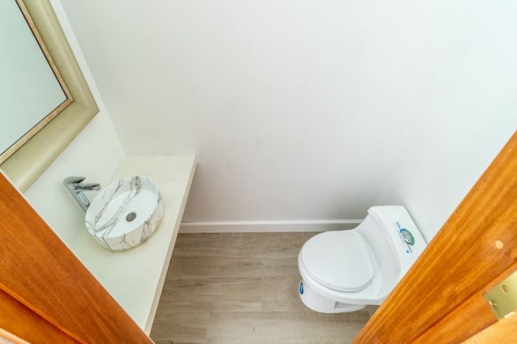 toilet in Casa Blanca home luxury home for sale samara costa rica