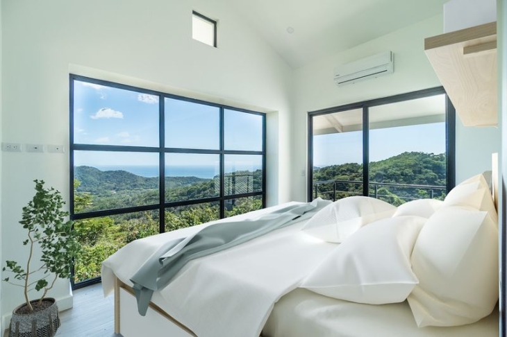 master bedroom of Casa Blanca home luxury home for sale samara costa rica