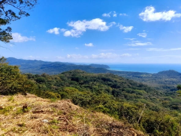 View on the Pacific Coast from lote amanecer land for sale playa carillo guanacaste costa rica
