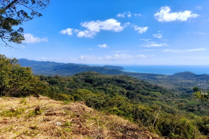 View on the Pacific Coast from lote amanecer land for sale playa carillo guanacaste costa rica