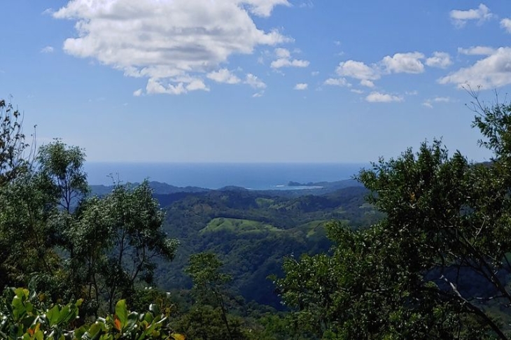 just mountains and ocean at Moutain Lodge vista Mar hotel for sale samara costa rica