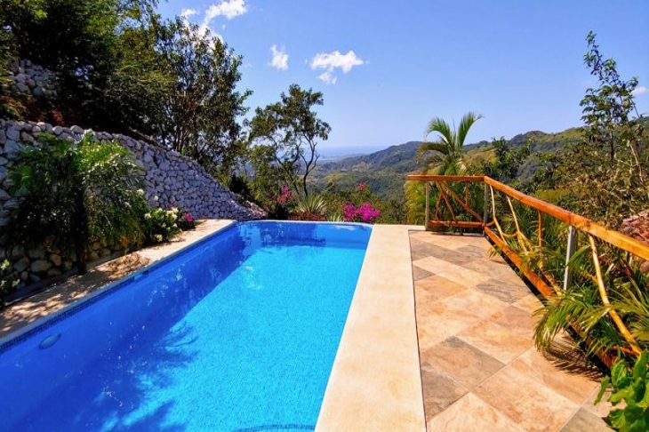 ocean view pool area Moutain Lodge vista Mar hotel for sale samara costa rica