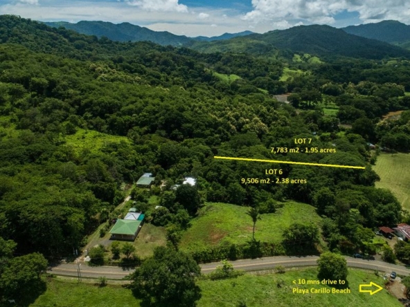 Mountains around Lots Bosques Alta, land for sale at Estrada Carillo, Guanacaste, Costa Rica