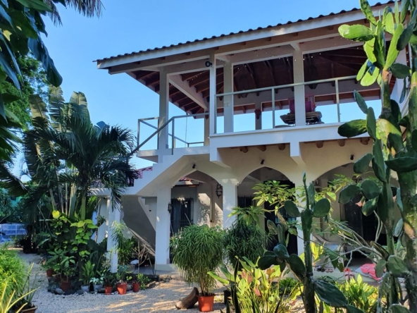 Covered roof terrace of Villa Medina, house for sale at Samara Beach, Guanacaste, Costa Rica