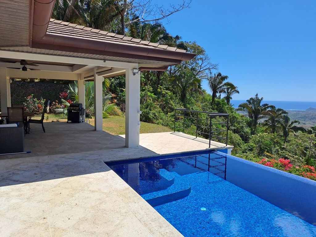 Outdoor terrace of Casa Tucancillo, home for sale at Samara Beach, Guanacaste, Costa Rica