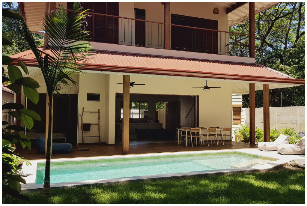 pool area of Casa Gala, house for sale at Samara Beach, Guanacaste, Costa Rica