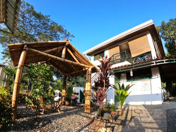 main house with rancho of Casa Nela, hotel and rental income property for sale at Samara Beach, Guanacaste, Costa Rica