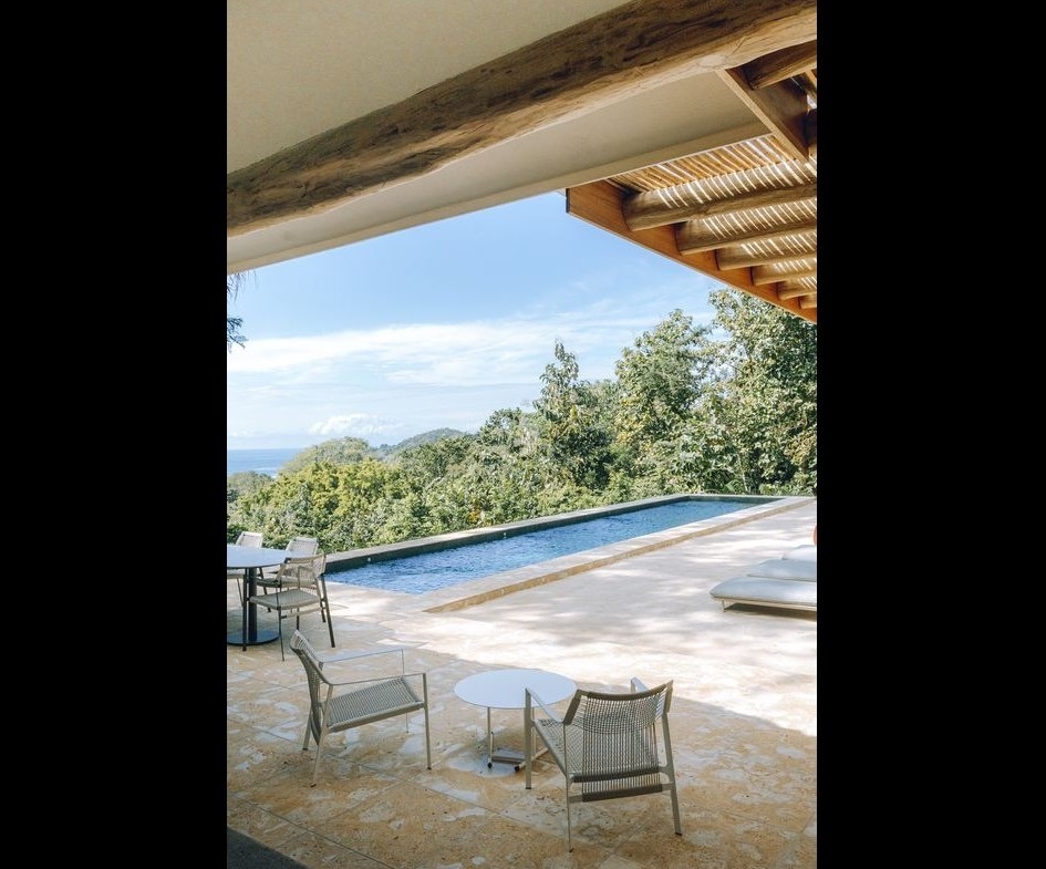 Large pool of Casamigos, luxury home for sale Punta Islita Samara Costa Rica