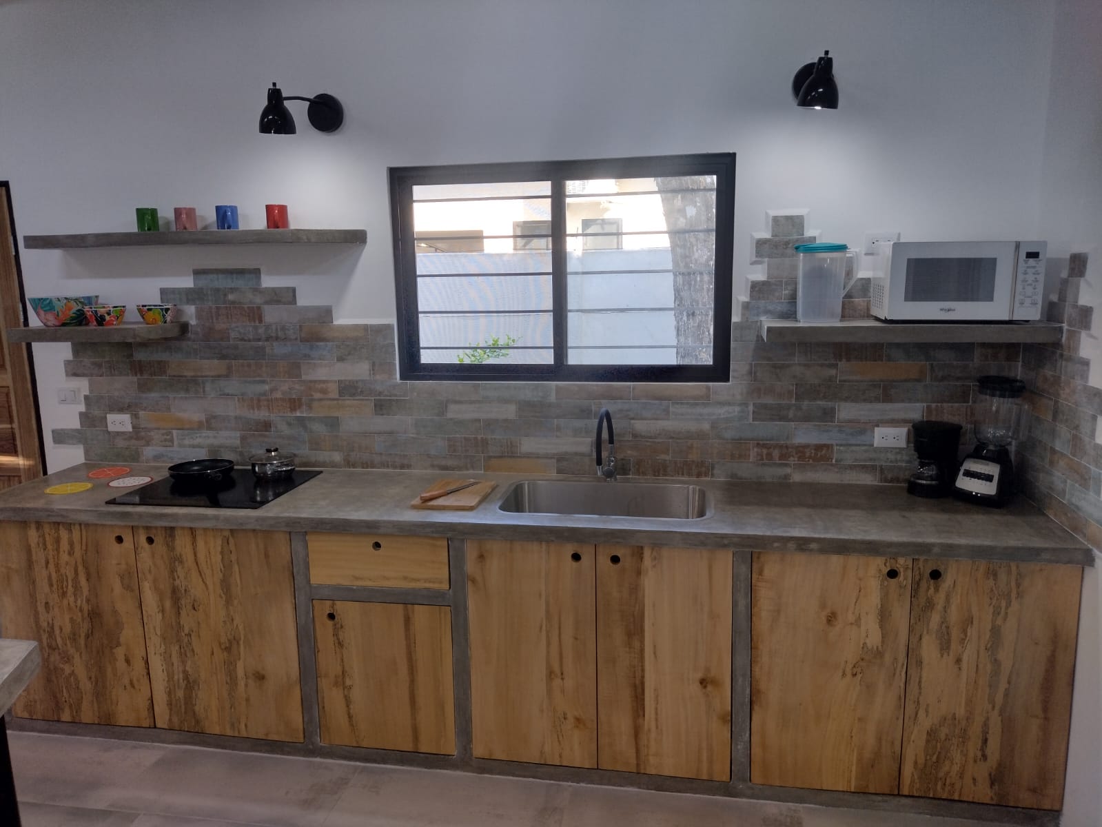 wooden kitchen of Casa espinoza home for sale samara costa rica
