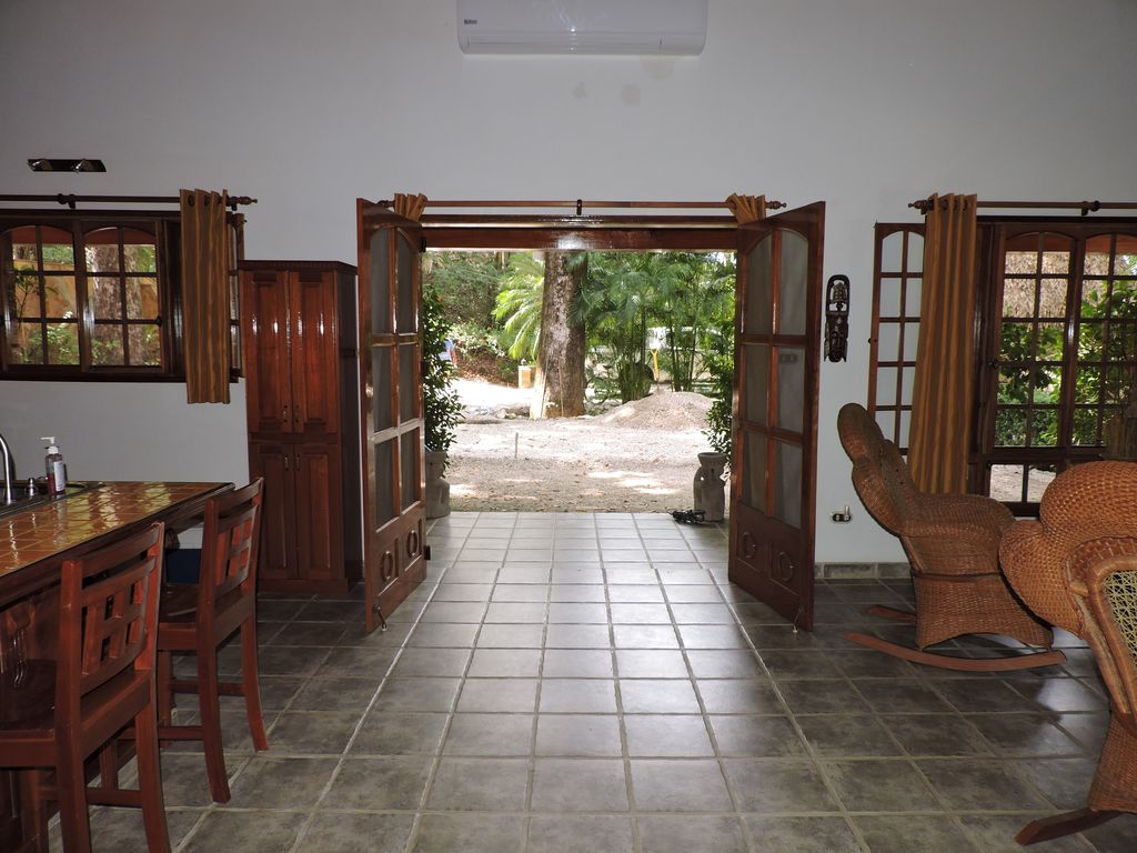 Main entrance door at Casa Colibri, home for sale at Samara Beach, Guanacaste, Costa Rica
