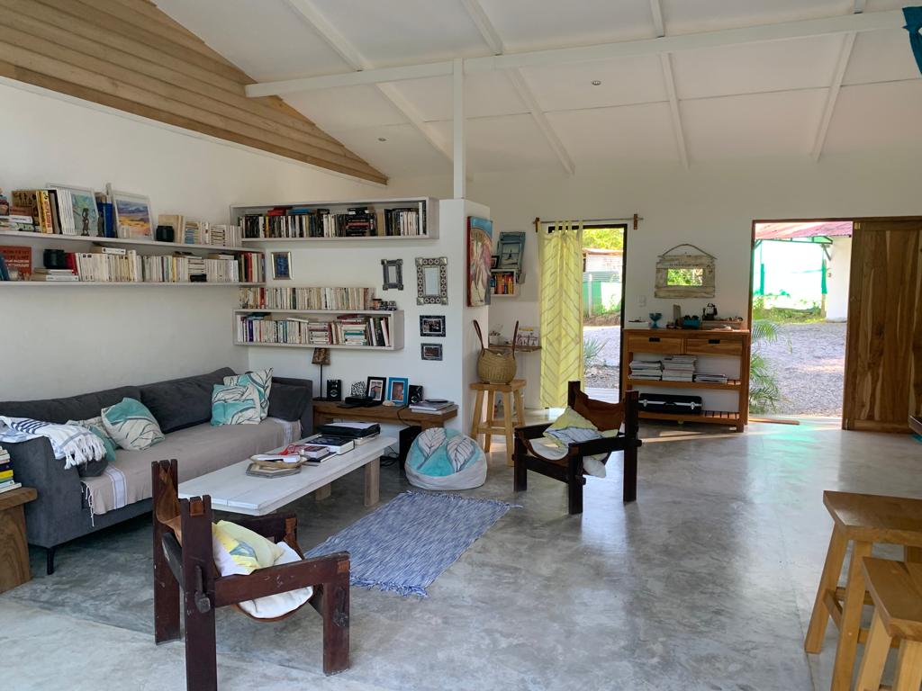Living room of Casa Baoba, house for sale at Samara Beach, Guanacaste, Costa Rica