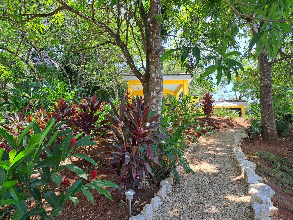 trails in garden of Casa Ananda home for sale Carillo Beach samara costa rica