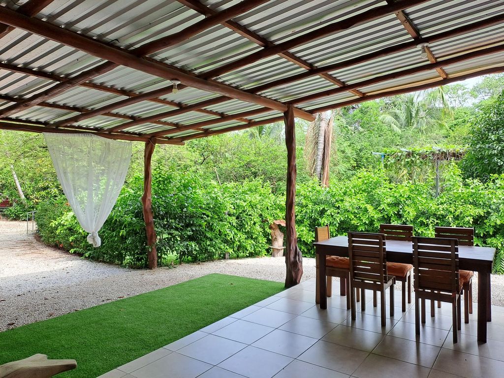 Outdoor dining table of Casa Granada, home for sale at Samara Beach, Guanacaste, Costa Rica