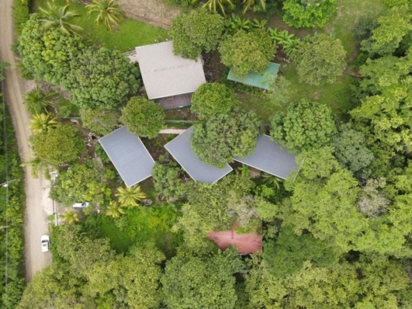 Drone view of Lodge Vista Tranquila for sale samara guanacaste costa rica