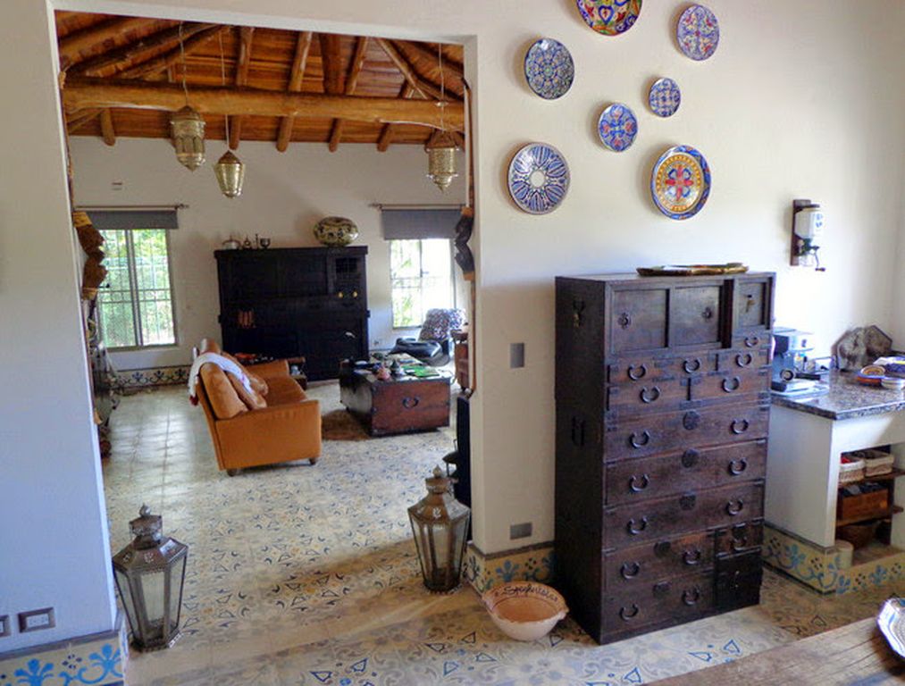 custom made furniture in kitchen of Villa Medina, house for sale at Samara Beach, Guanacaste, Costa Rica