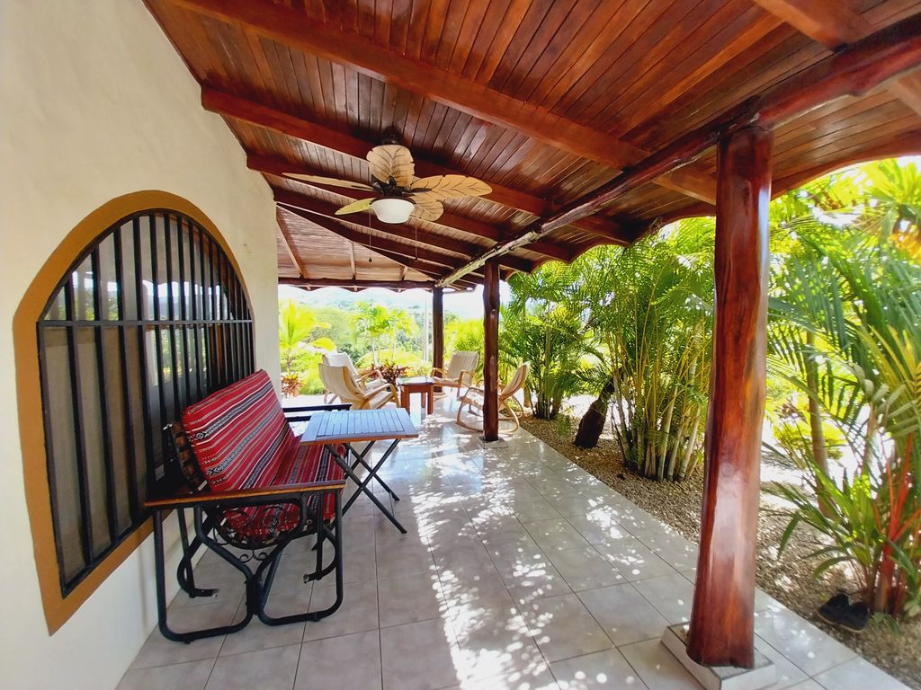 Sofa on terrace of Casa Bella Montaña, home for sale at Samara Beach, Guanacaste, Costa Rica