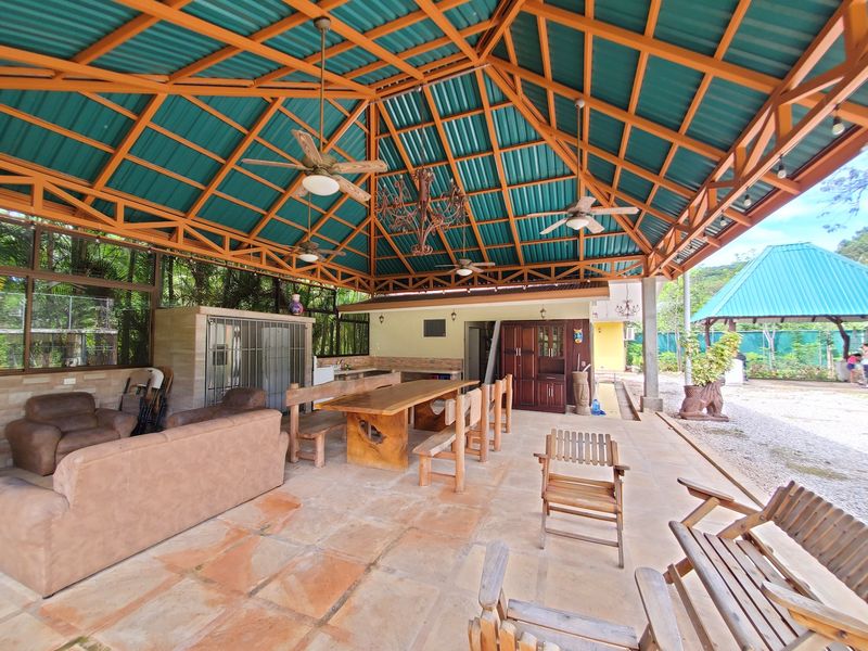 Rancho has also lounge area at Casa Luz, house for sale at Carrillo Beach, Guanacaste, Costa Rica