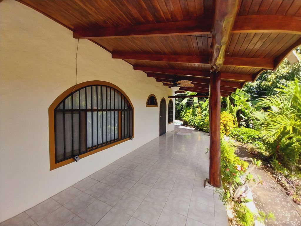 Rustic outdoor ceiling of Casa Bella Montaña, home for sale at Samara Beach, Guanacaste, Costa Rica