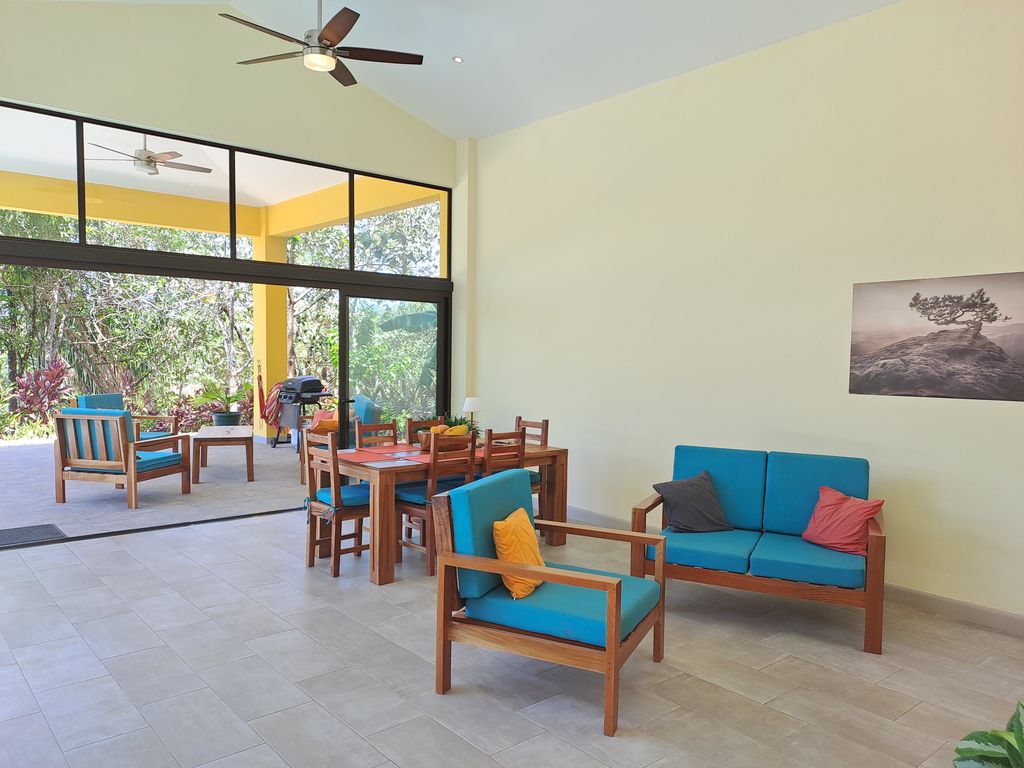 living area of Casa Ananda home for sale Carillo Beach samara costa rica