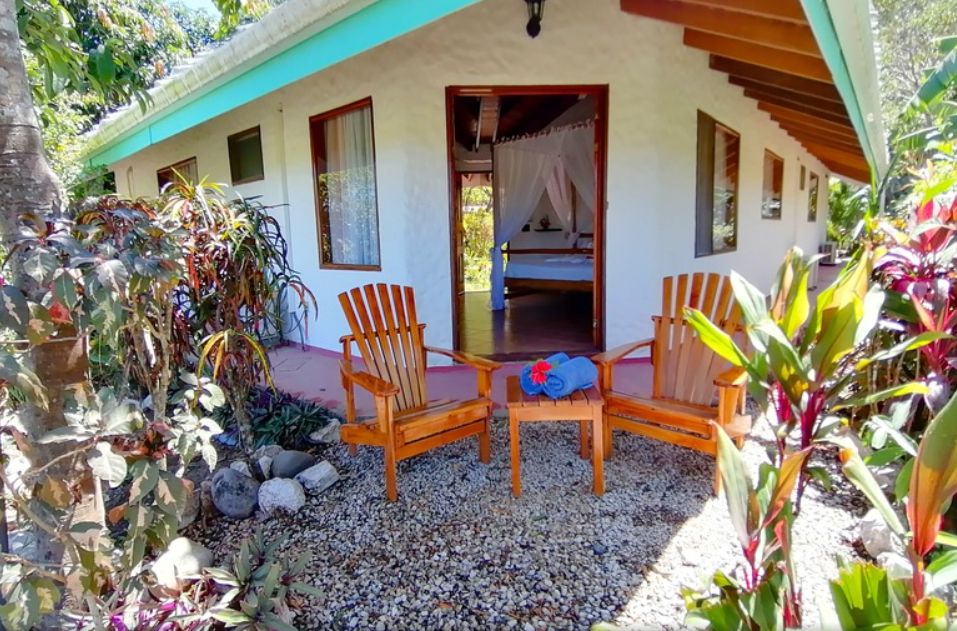 Small room terrace at Hotel Pacifico, business for sale at Samara Beach, Guanacaste, Costa Rica