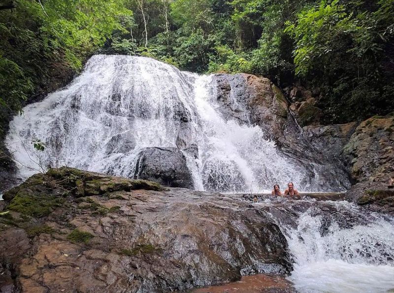 Waterfall at Lotes Pura Natura land for sale at Naranjal, Samara, Guanacaste, Costa Rica