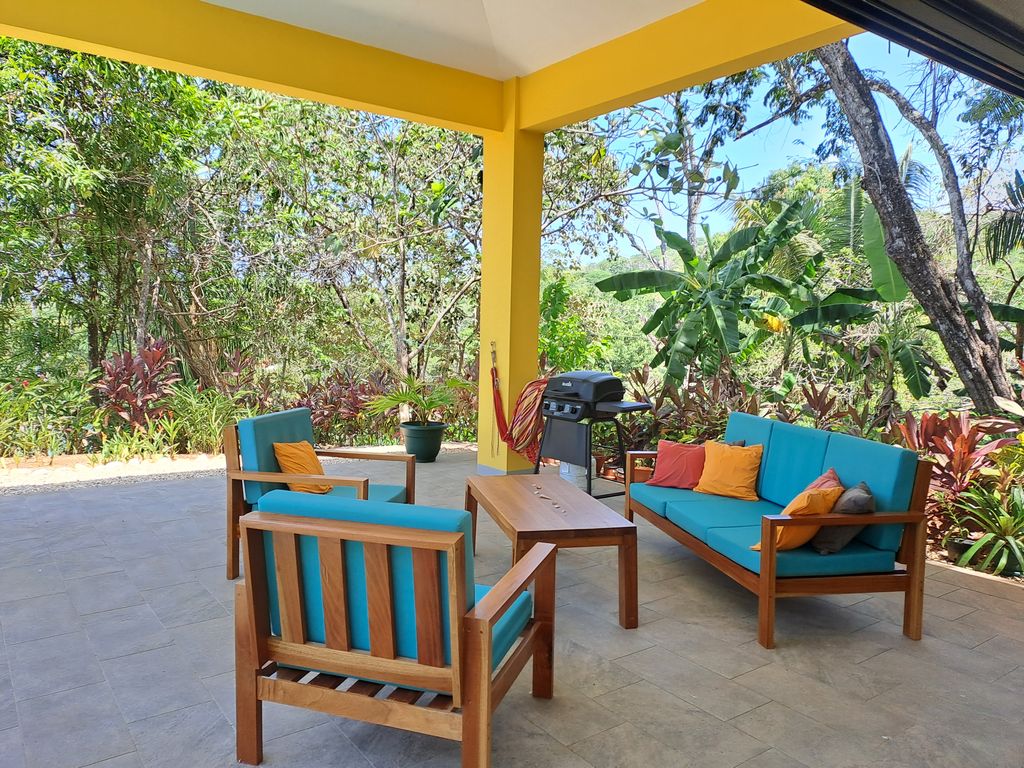 lounge area of Casa Ananda home for sale Carillo Beach samara costa rica