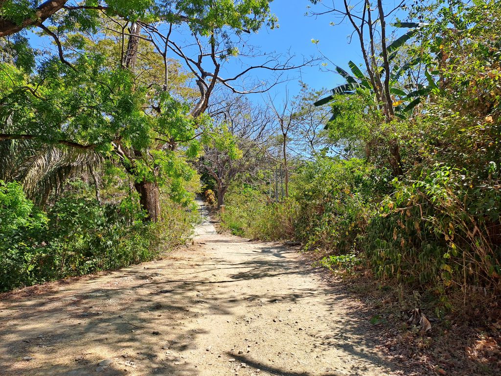 Main road to Casa Gigante, home for sale at Samara Beach, Guanacaste, Costa Rica