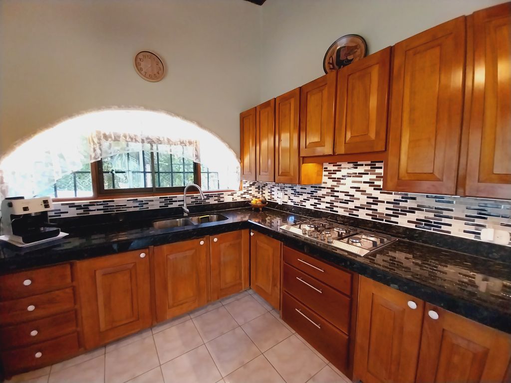 Full equiped kitchen of Casa Bella Montaña, home for sale at Samara Beach, Guanacaste, Costa Rica