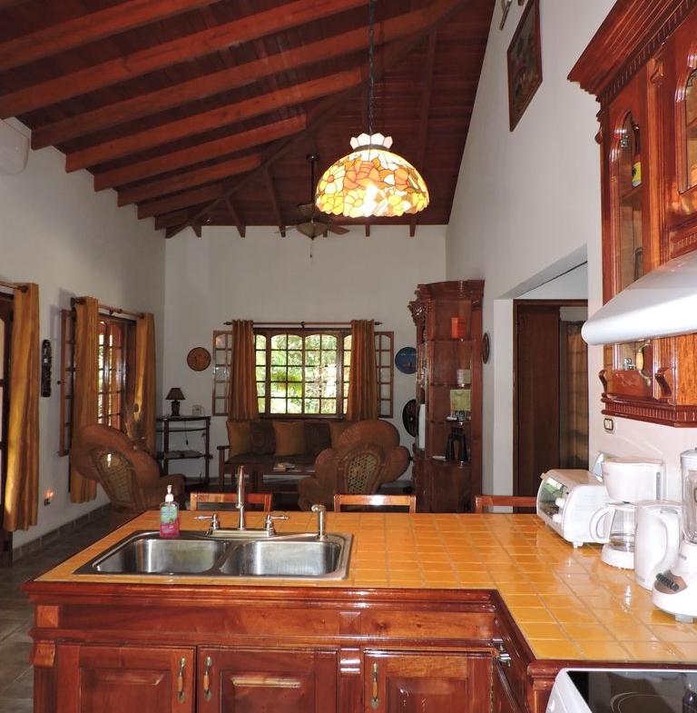 Kitchen at Casa Colibri, home for sale at Samara Beach, Guanacaste, Costa Rica