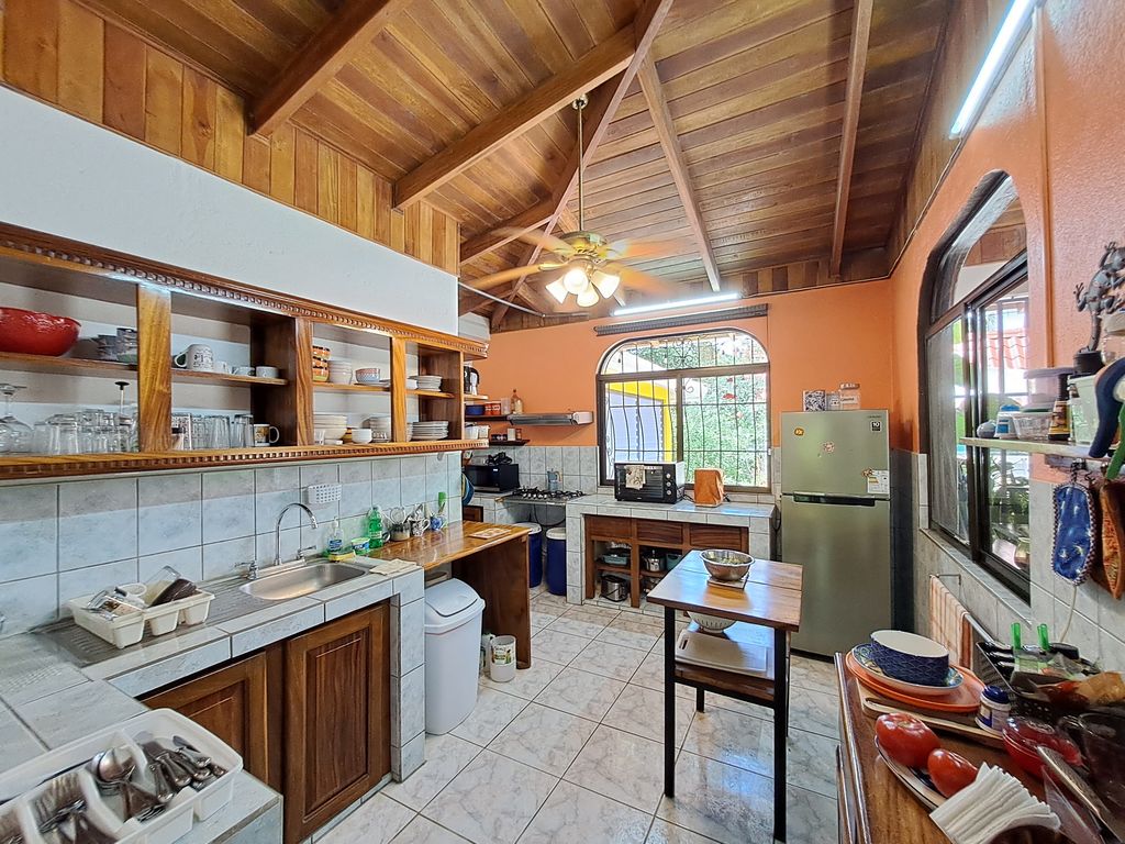 Kitchen of Casa Las Maracas, home for sale at Esterones close to Samara Beach, Guanacaste, Costa Rica