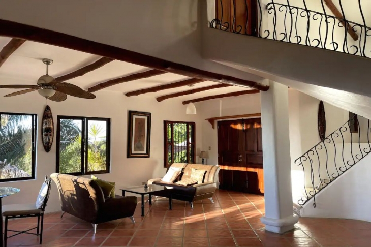 living area of Villa Amanecer, house for sale at Carrillo Beach, Guanacaste, Costa Rica