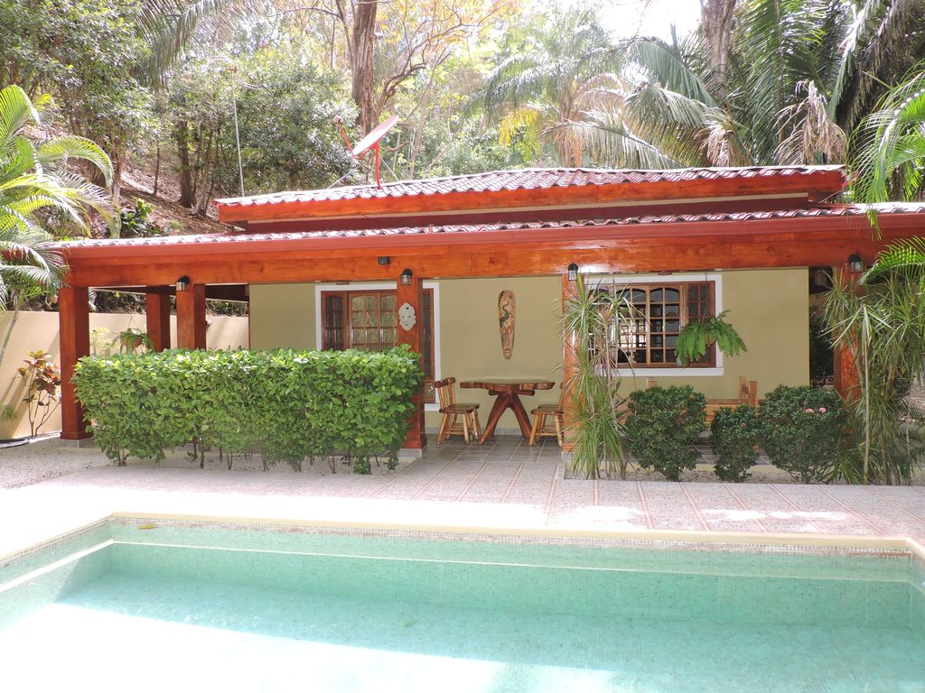 Casa Colibri view from pool, home for sale at Samara Beach, Guanacaste, Costa Rica