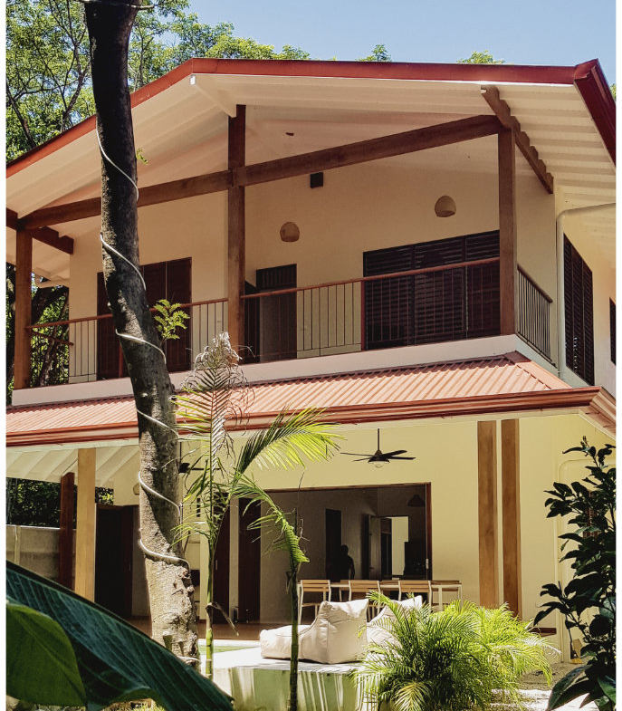 main house with pool at Casa Gala, house for sale at Samara Beach, Guanacaste, Costa Rica
