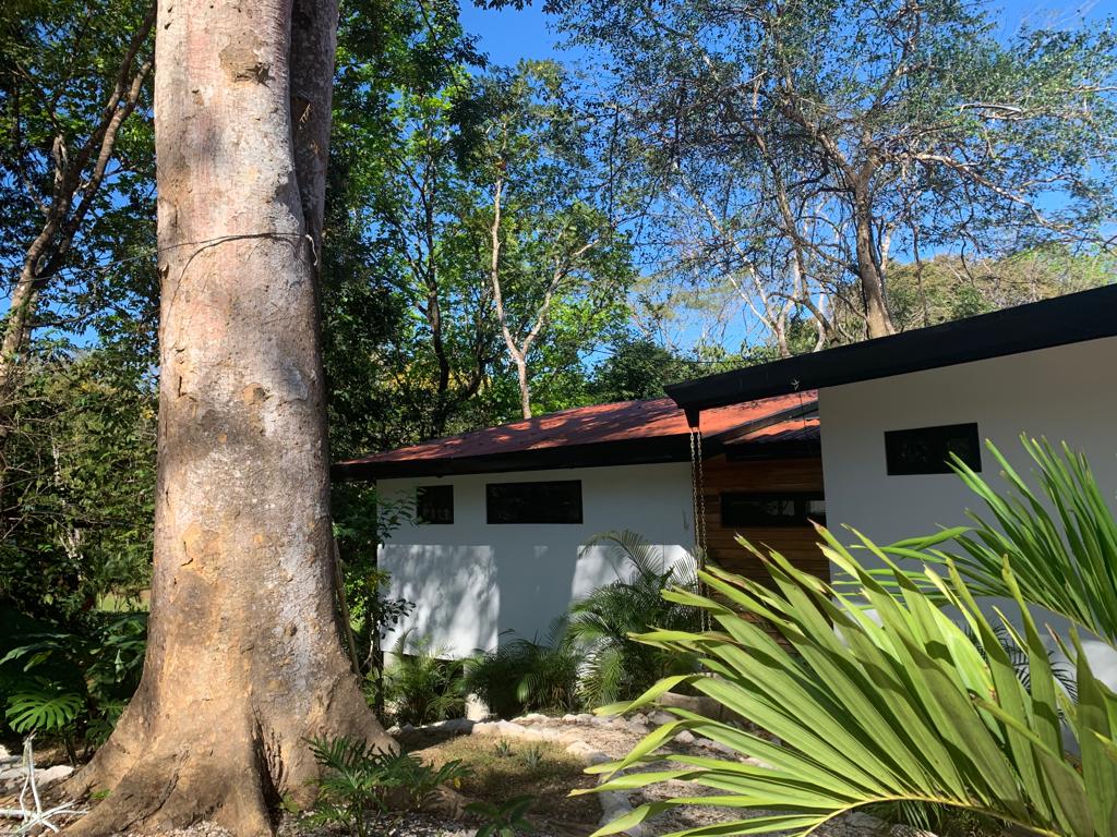 Street side of Casa Baoba, house for sale at Samara Beach, Guanacaste, Costa Rica