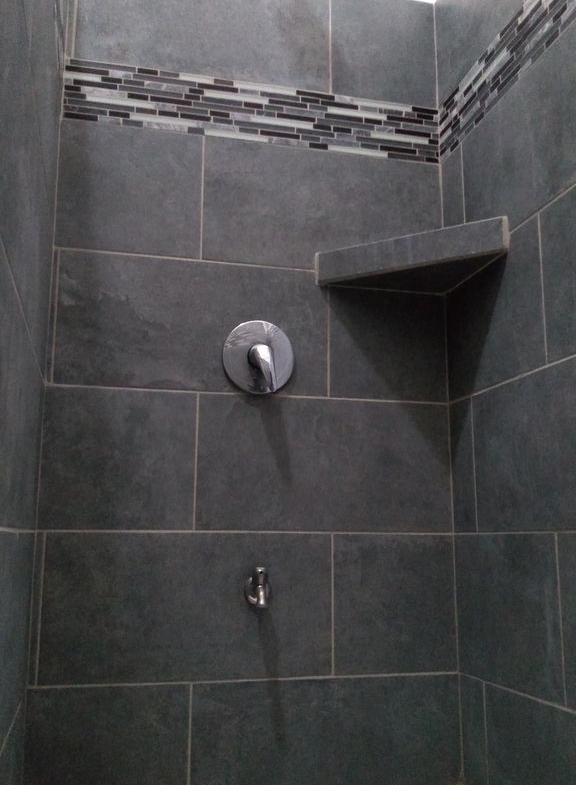 modern shower at Casa ceiba hotel and rental income property for sale at Samara Beach Guanacaste Costa Rica