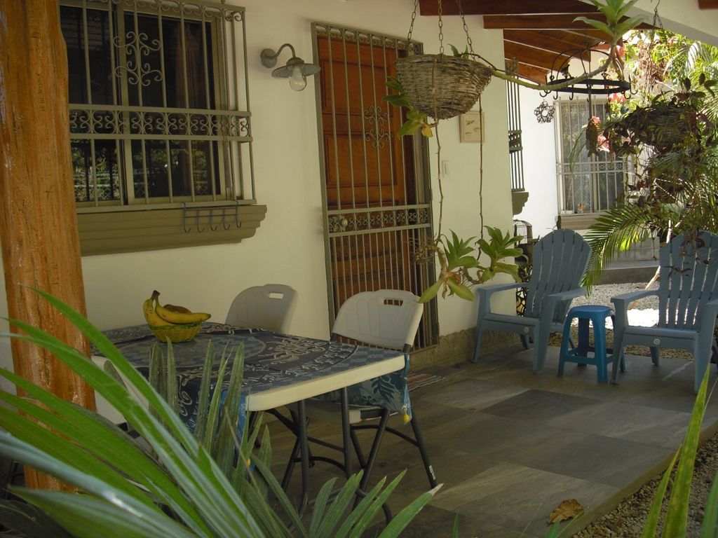 covered terrace of studio at Villa Medina, house for sale at Samara Beach, Guanacaste, Costa Rica