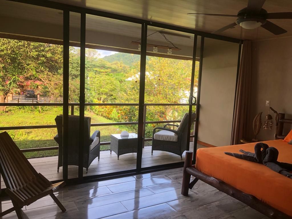 King size room of Relax Lodge hotel and rental income property, for sale atSamara Beach, Guanacaste, Costa Rica