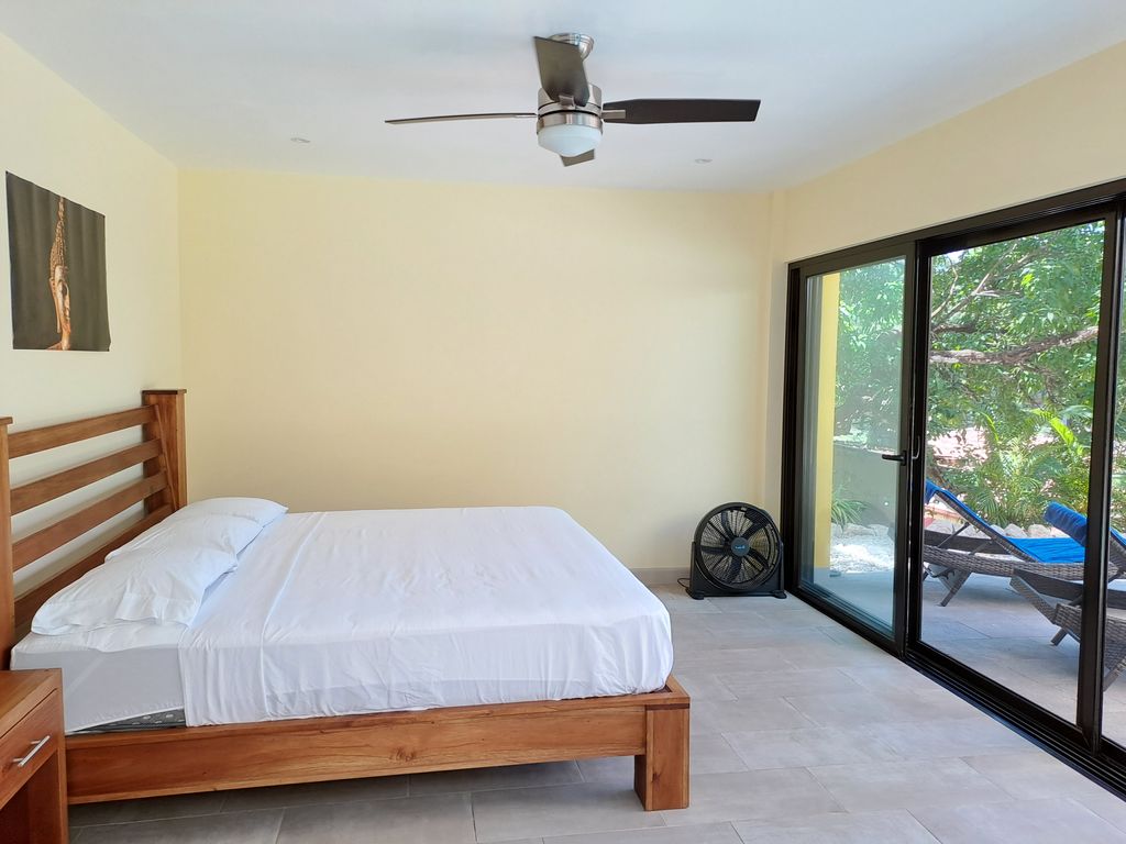 master bedroom of Casa Ananda home for sale Carillo Beach samara costa rica