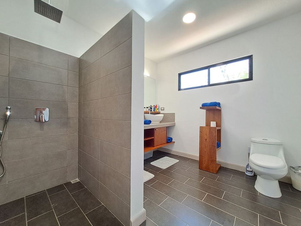 modern shower in Casa Ananda home for sale Carillo Beach samara costa rica