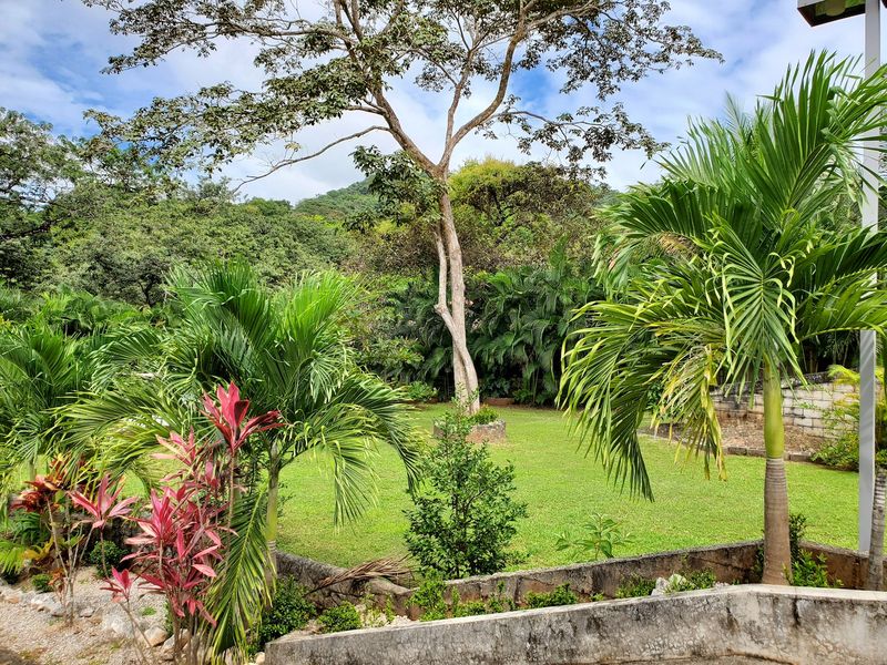 Garden view of Casa Luz, house for sale at Carrillo Beach, Guanacaste, Costa Rica