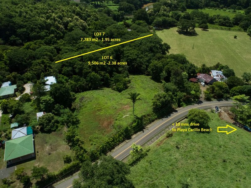 Drone View of Lotes Bosques Alta land for sale Estrada Carillo Guanacaste Costa Rica