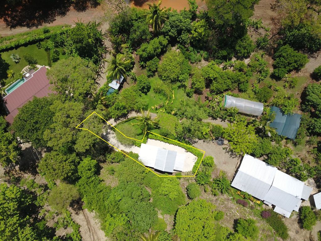 Drone view of Casa Granada, home for sale at Samara Beach, Guanacaste, Costa Rica