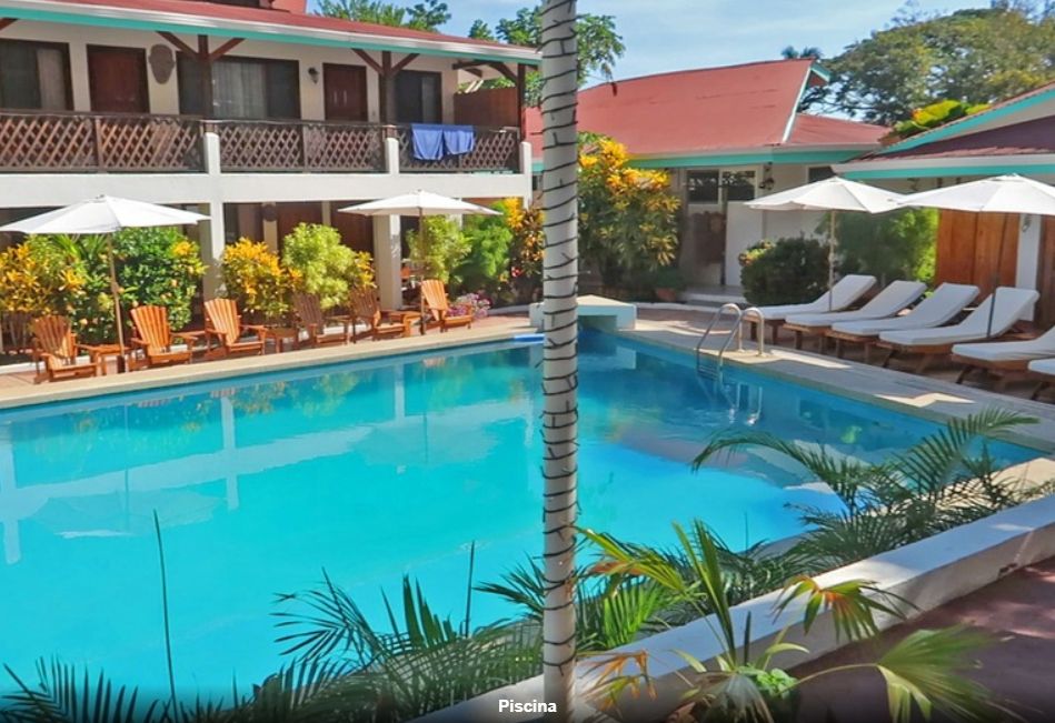 Swimming pool at Hotel Pacifico, business for sale at Samara Beach, Guanacaste, Costa Rica