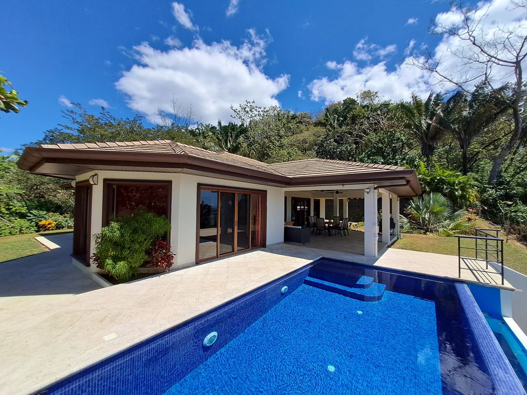 View from pool of Casa Tucancillo, home for sale at Samara Beach, Guanacaste, Costa Rica