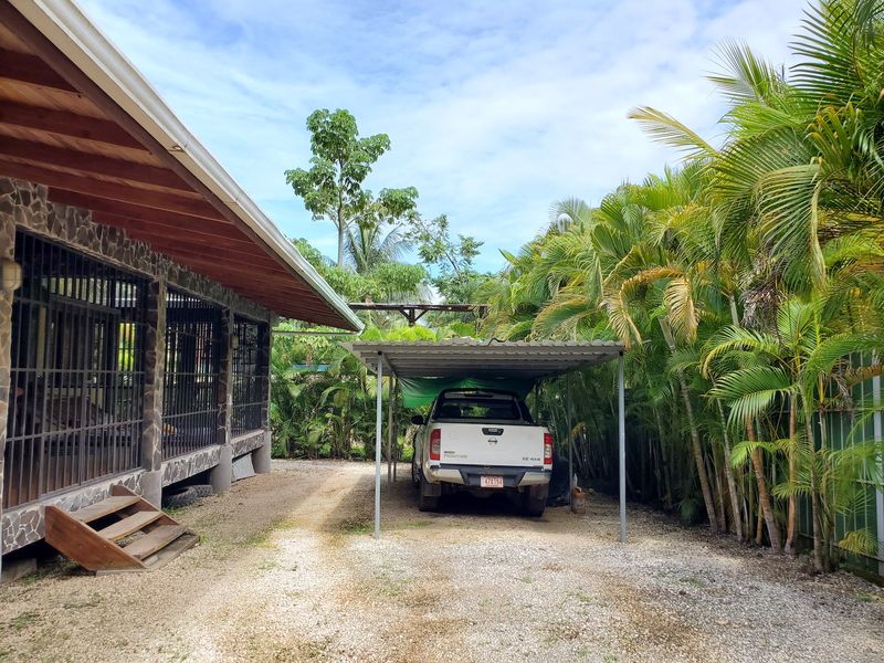 Carport of Casa Sol, house for sale at Samara, Guanacaste, Costa Rica