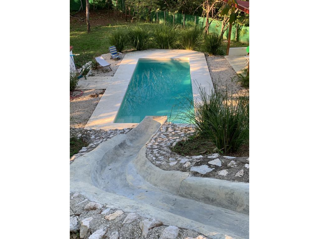 Pool slide of Casa Baoba, house for sale at Samara Beach, Guanacaste, Costa Rica