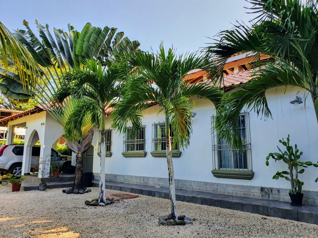 front side view of Villa Medina, house for sale at Samara Beach, Guanacaste, Costa Rica