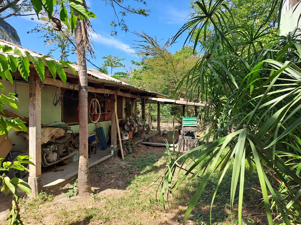 Backyard of Casa de la Playa, home for sale at Samara Beach, Guanacaste, Costa Rica