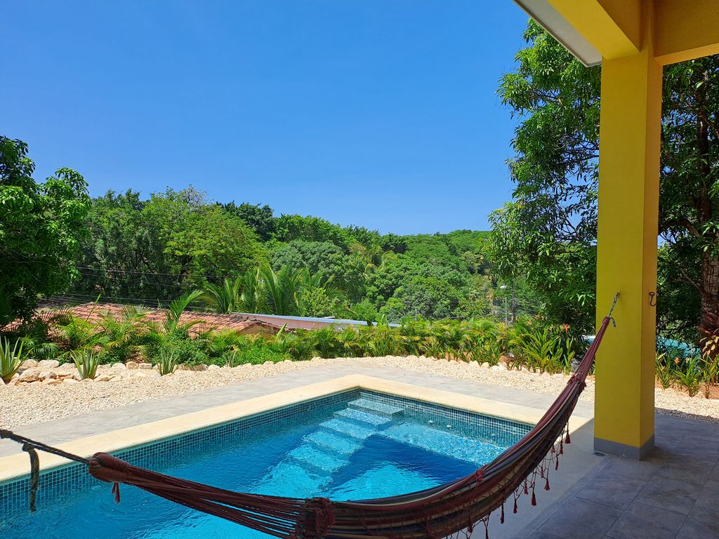 jungle views from pool at Casa Ananda home for sale Carillo Beach samara costa rica
