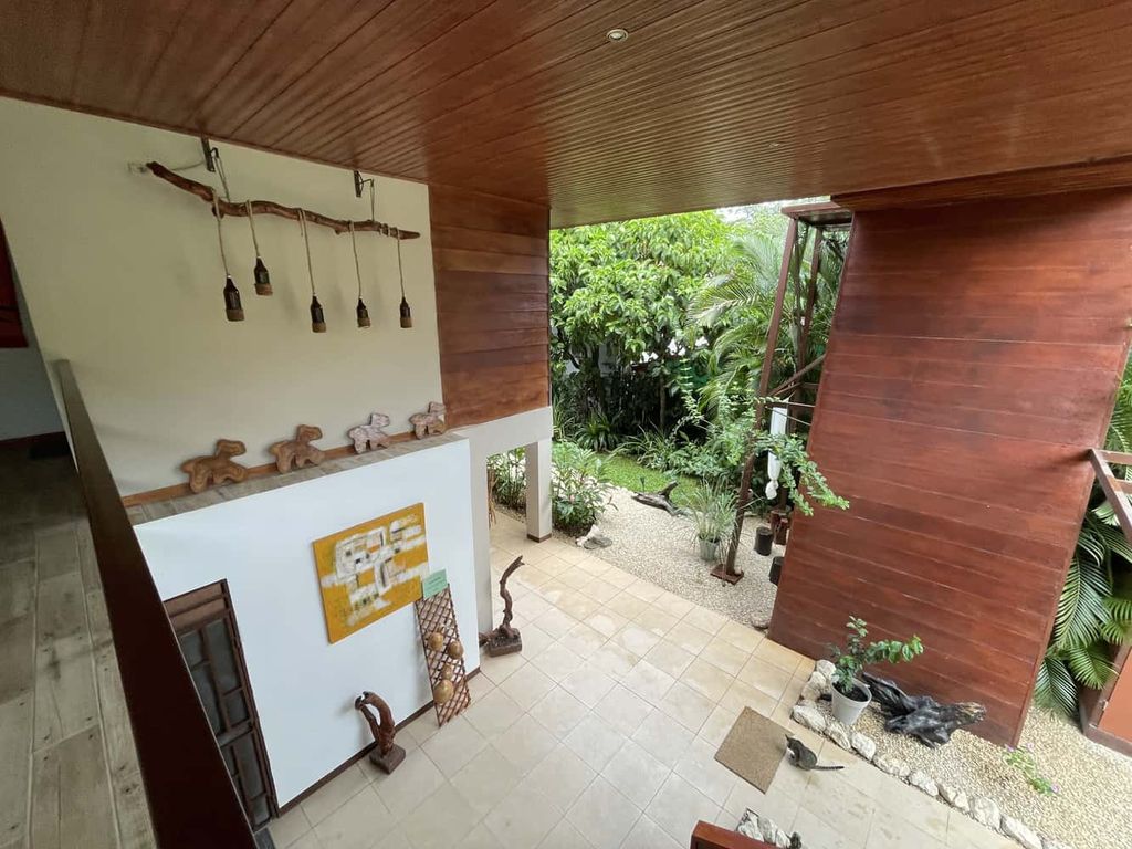 Wooden ceiling of Relax Lodge hotel and rental income property, for sale atSamara Beach, Guanacaste, Costa Rica